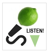 PIcture of the Limelight Interview logo with a green arrow and the word, LISTEN