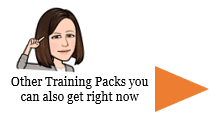 Picture of Diana Herzan indicating which other Training Packs are available right now.